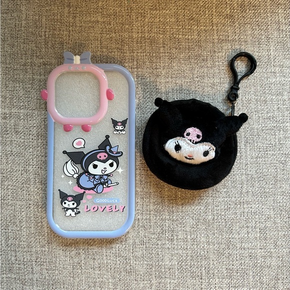 2 Items for $16, Carton Kuromi Style iPhone Case and Coin Purse/Keychain - Picture 4 of 6
